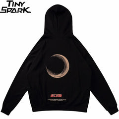 Hip Hop Hoodie Sweatshirt Bad Dog Rose Men Harajuku Streetwear Hooded Pullover Cotton Loose Hoodie Dark Moon Black | Vimost Shop.