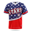 Stars Design Sublimated Baseball Tshirts | Vimost Shop.