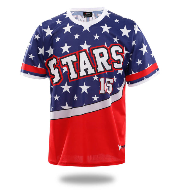 Stars Design Sublimated Baseball Tshirts | Vimost Shop.