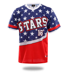 Stars Design Sublimated Baseball Tshirts | Vimost Shop.