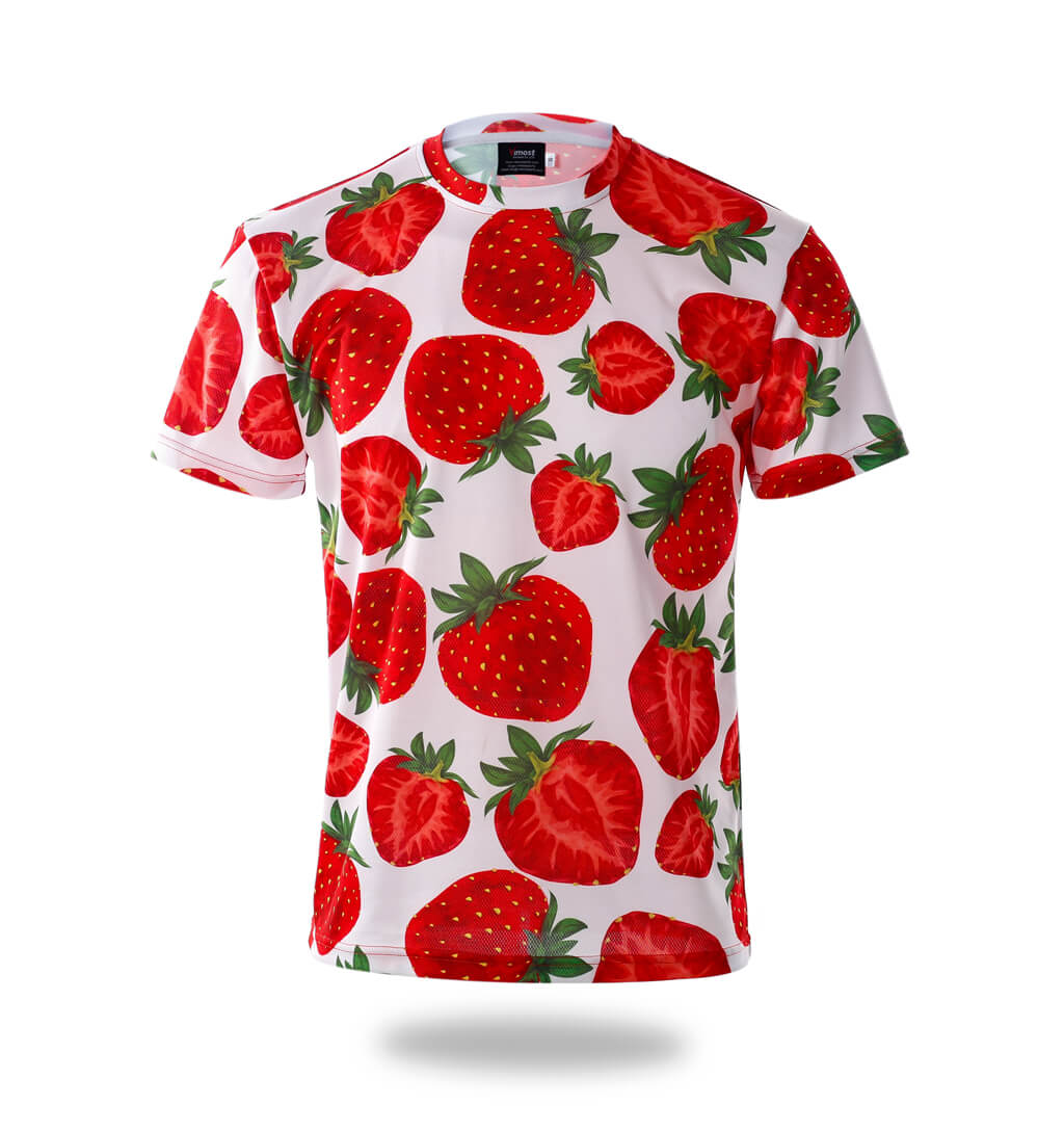 Strawberry pattern Design Tee shirts | Vimost Shop.