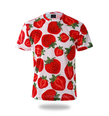Strawberry pattern Design Tee shirts | Vimost Shop.