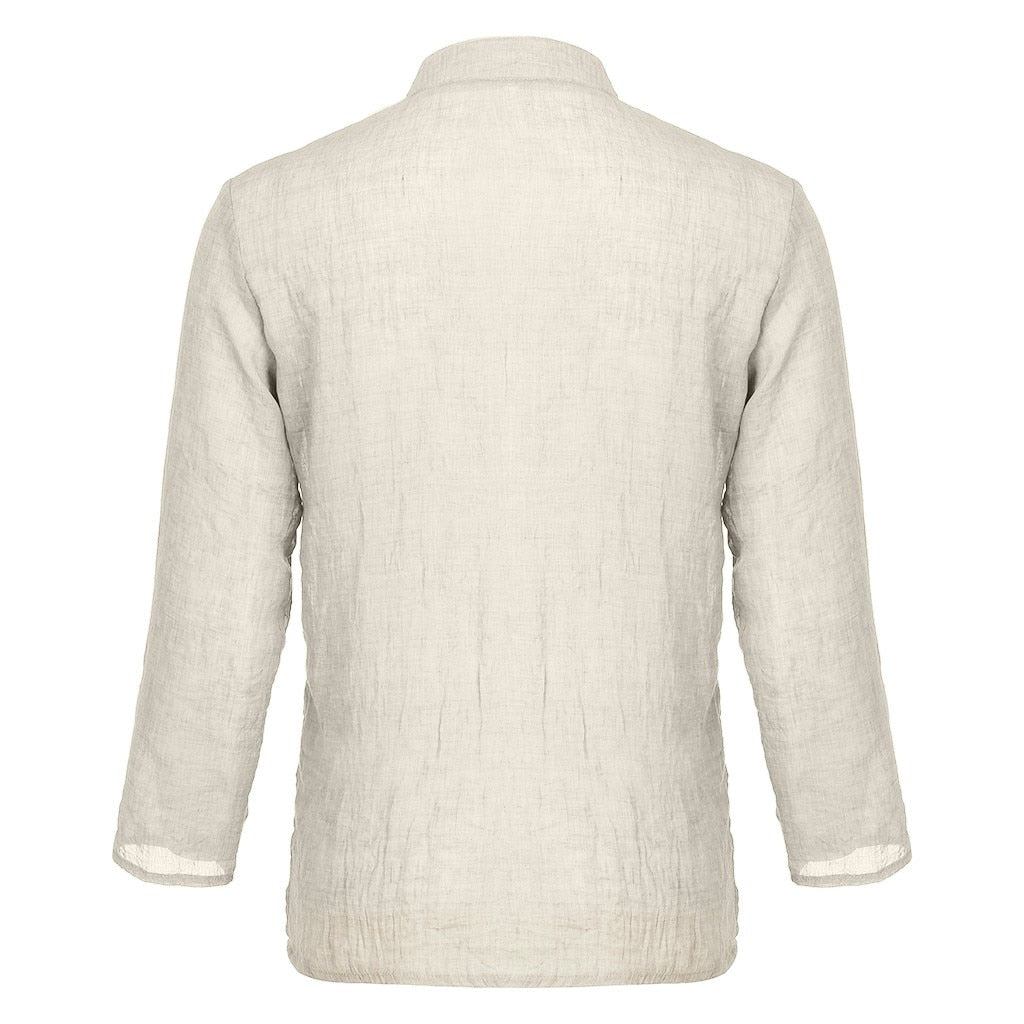 Summer Men's shirt Camisa New Style Long sleeve Loose shirt Personality Cotton-linen Pure Blouse Top Streetwear Camisa masculina | Vimost Shop.