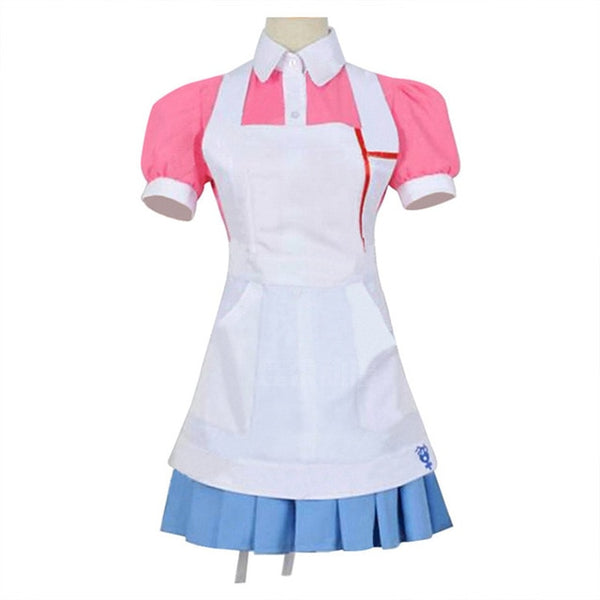 Super Danganronpa 2 Cosplay Mikan Tsumiki Costume Dangan Ronpa Suit Wig Pink Top Skirt Pinafore Woman Dress Princess Girls Shoes | Vimost Shop.