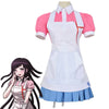 Super Danganronpa 2 Cosplay Mikan Tsumiki Costume Dangan Ronpa Suit Wig Pink Top Skirt Pinafore Woman Dress Princess Girls Shoes | Vimost Shop.