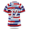 Sublimated Three Color stripes Design rugby Jersey | Vimost Shop.