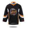 Sublimated Tiger Head Hockey Jersey Black | Vimost Shop.