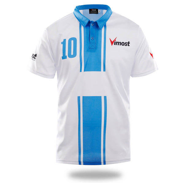 White Blue Design Soccer Jersey | Vimost Shop.