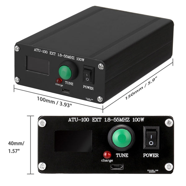 ATU-100 EXT 1.8-55MHz 100W Open Source Shortwave Automatic Antenna Tuner with Metal Housing Assembled - Vimost Shop