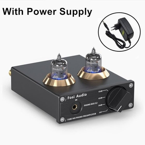 Audio Phono Preamp for Turntable Phonograph Preamplifier Mini Stereo Audio HiFi Vacuum Tube Amplifier Box X2 For DIY - Vimost Shop