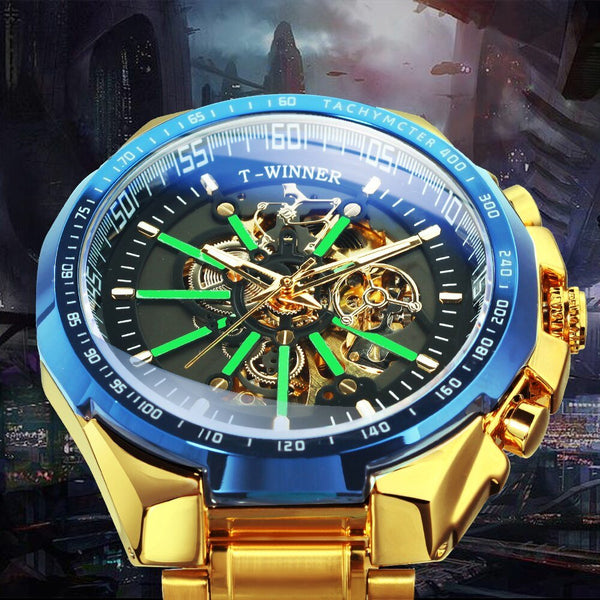 Automatic Watches Mens Gold Watch Men Luxury Watches Top Brand Designer Big Dial Skeleton - Vimost Shop