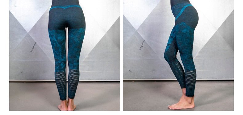 Autumn Camo Yoga Leggings High Elastics Pants For Women High Waist Hips Lifting Fashion Trousers Energy Fitness Sports Tracksuit - Vimost Shop
