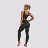 Autumn Fluorescence Seamless Yoga Suit Fashion Workout Push Up Gym Fitness Tracksuit Tank Crop Top Leggings Two Piece Set Outfit - Vimost Shop
