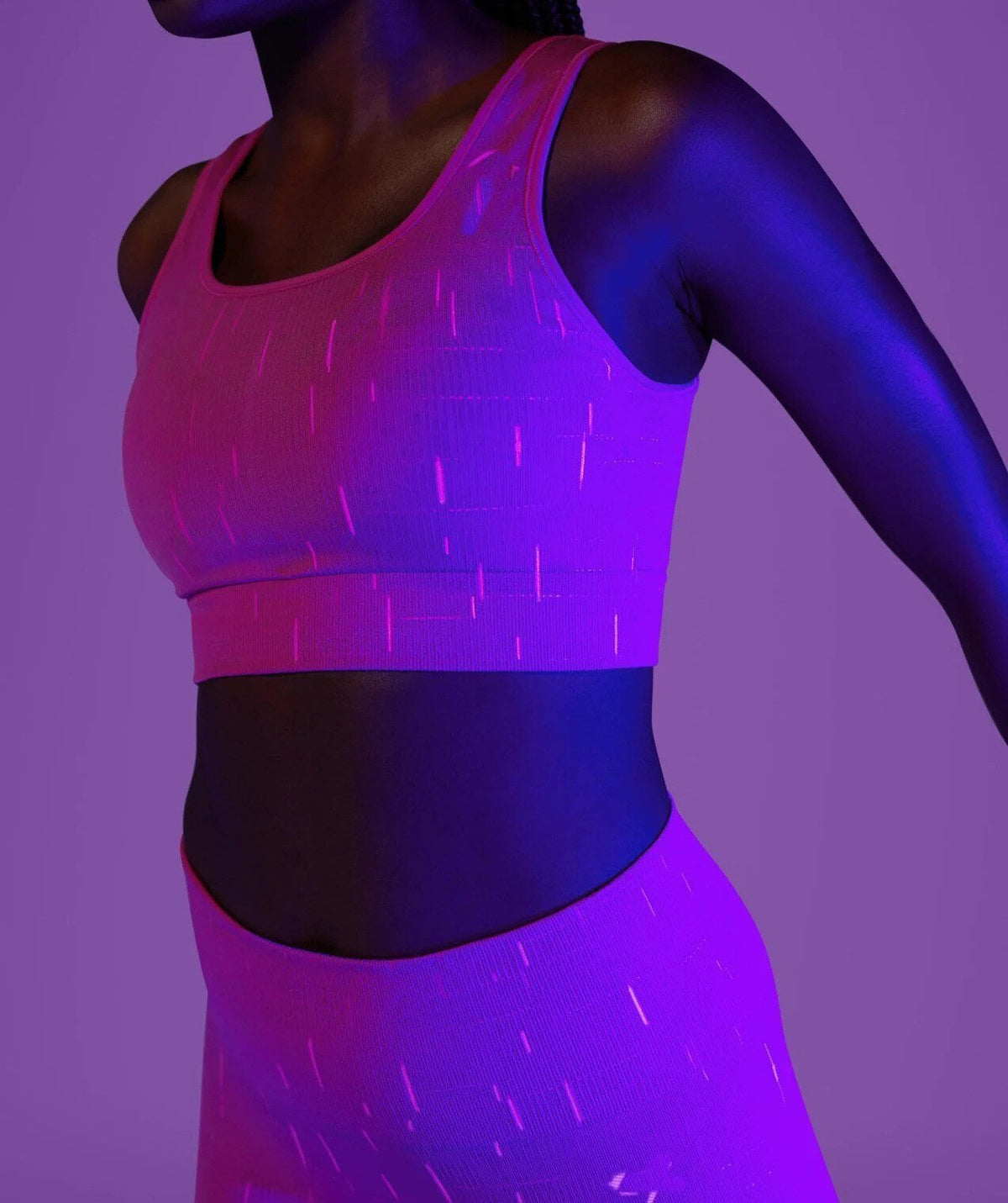Autumn Fluorescence Seamless Yoga Suit Fashion Workout Push Up Gym Fitness Tracksuit Tank Crop Top Leggings Two Piece Set Outfit - Vimost Shop