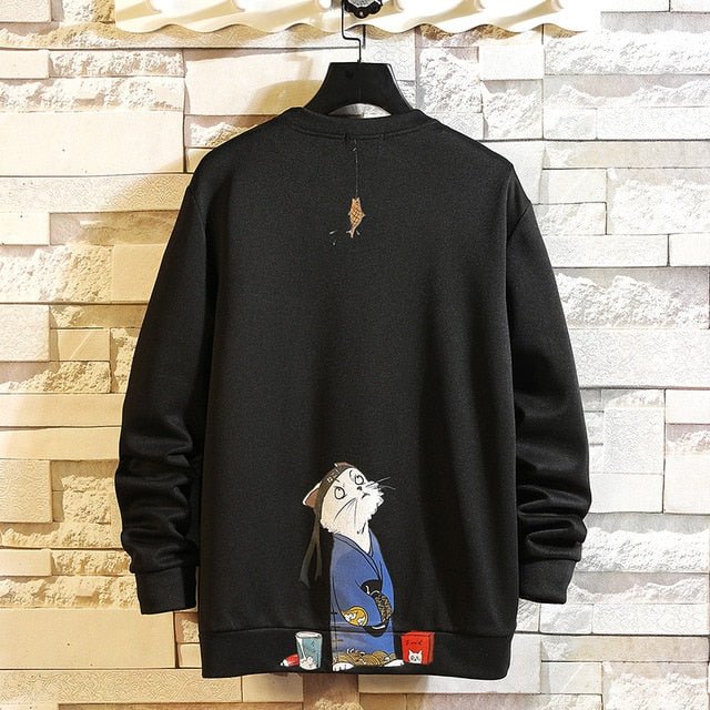 Autumn Funny Sweatshirts Anime Print Hoodies Men Casual Sweatshirt Japanese Hip Hop Streetwear Mens White Fashion Pullovers 5XL - Vimost Shop