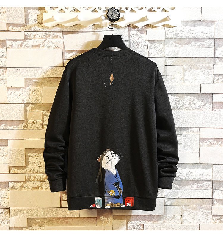 Autumn Funny Sweatshirts Anime Print Hoodies Men Casual Sweatshirt Japanese Hip Hop Streetwear Mens White Fashion Pullovers 5XL - Vimost Shop