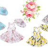 Baby Girls Dress With The Brand Summer Beach Style Floral Print Party Backless Vintage Toddler Kid Clothing - Vimost Shop
