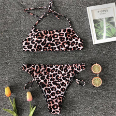 Back Lace Up Bikini Set Swimming Suit Women High Quality Two Piece Swimsuit Female Swimwear Hot Sale Beachwear Bathing Suits - Vimost Shop