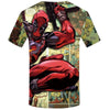 Badass Deadpool T shirt Men Blood T-shirts 3d Red Shirt Print War Anime Clothes Gothic Tshirt Printed - Vimost Shop