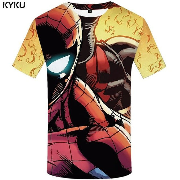 Badass Deadpool T shirt Men Blood T-shirts 3d Red Shirt Print War Anime Clothes Gothic Tshirt Printed - Vimost Shop