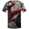 Badass Deadpool T shirt Men Blood T-shirts 3d Red Shirt Print War Anime Clothes Gothic Tshirt Printed - Vimost Shop