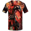 Badass Deadpool T shirt Men Blood T-shirts 3d Red Shirt Print War Anime Clothes Gothic Tshirt Printed - Vimost Shop