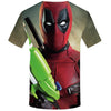 Badass Deadpool T shirt Men Blood T-shirts 3d Red Shirt Print War Anime Clothes Gothic Tshirt Printed - Vimost Shop