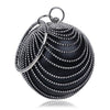 Ball Diamond Tassel Women Party Metal Crystal Clutches Evening Wedding Bag Bridal Shoulder Handbag Wristlets Clutch - Vimost Shop