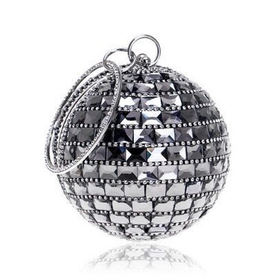 Ball Diamond Tassel Women Party Metal Crystal Clutches Evening Wedding Bag Bridal Shoulder Handbag Wristlets Clutch - Vimost Shop