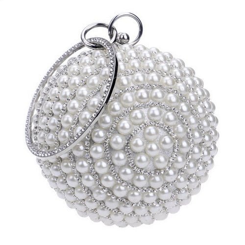 Ball Diamond Tassel Women Party Metal Crystal Clutches Evening Wedding Bag Bridal Shoulder Handbag Wristlets Clutch - Vimost Shop