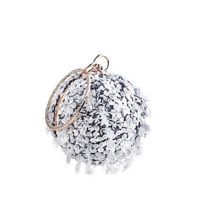 Ball Diamond Tassel Women Party Metal Crystal Clutches Evening Wedding Bag Bridal Shoulder Handbag Wristlets Clutch - Vimost Shop