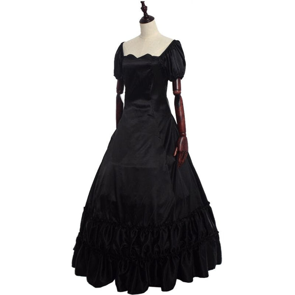 Ball Gowns Women Lolita Victorian Dress Retro Vintage Colonial Civil War Gothic Satin Evening Party Dresses - Vimost Shop