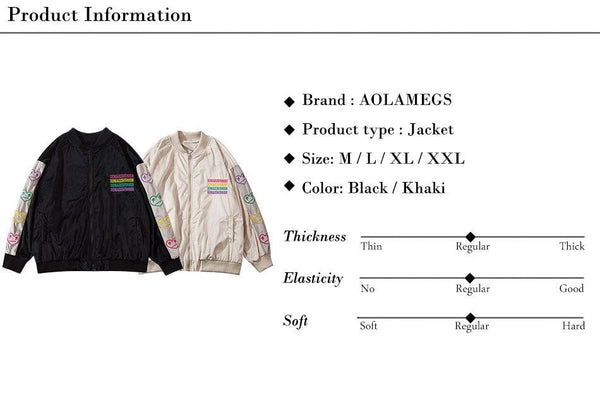 Baseball Jacket Men Colorful Heart Letter Embroidery Patchwork Bomber Coats Spring Fashion College Style Streetwear Men - Vimost Shop