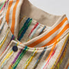 Baseball Jacket Men Colorful Knitted Striped Letter Embroidery Streetwear Men Loose Hip Hop Hipster Bomber Coats Autumn - Vimost Shop