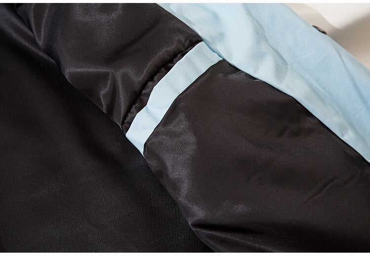 Baseball Jacket Men Leather Patchwork Furry Heart Patch Baggy Harajuku High Street Fashion All-match Bomber Coat Autumn - Vimost Shop