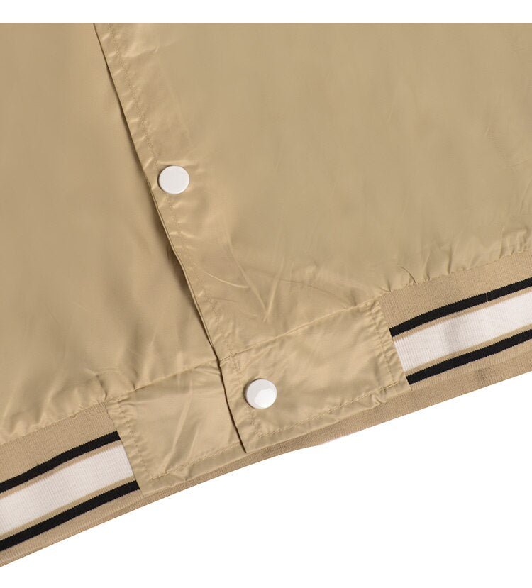 Baseball Jacket Men Letter Embroidery Patch Bomber Coats Autumn Oversized Vintage High Street Outwear Couple Streetwear - Vimost Shop