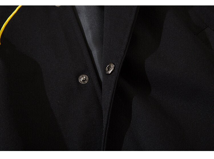 Baseball Jacket Men Letter Embroidery Single Breasted Oversize Fashion College Style Bomber Coats Men Streetwear Spring - Vimost Shop