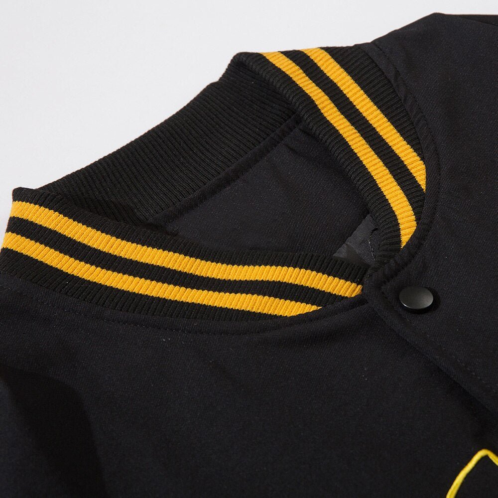 Baseball Jacket Men Letter Embroidery Single Breasted Oversize Fashion College Style Bomber Coats Men Streetwear Spring - Vimost Shop