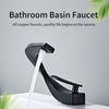 Basin Faucets Matte Black Modern Bathroom Mixer Tap Brass Washbasin Faucet Single Handle Single Hole Elegant Crane - Vimost Shop
