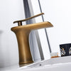 Basin Faucets Waterfall Bathroom Faucet Single handle Basin Mixer Tap Bath Antique Faucet Brass Sink Water Crane Silver - Vimost Shop