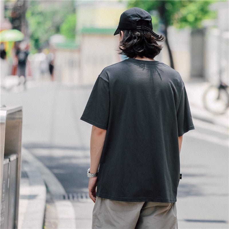 Bat Skull Print T Shirt Men Hip Hop T-Shirts Streetwear Summer Tshirt Short Sleeve Cotton Oversized Gray Tops Tees - Vimost Shop