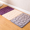 Bathroom carpet Memory Foam Rug Coral Fleece Mats Set Non-Slip Pebble Flannel pad Floor Carpet Set Mattress for Bathroom Decor - Vimost Shop
