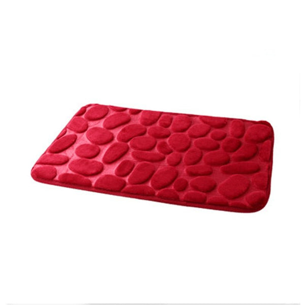 Bathroom carpet Memory Foam Rug Coral Fleece Mats Set Non-Slip Pebble Flannel pad Floor Carpet Set Mattress for Bathroom Decor - Vimost Shop