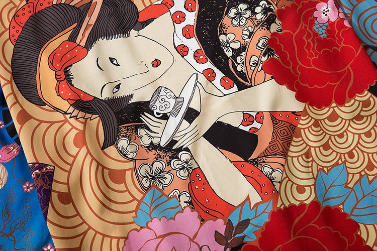 Beauty Samurai Traditional Kimono Japanese Anime Clothes Cardigan Cosplay Men Women Yukata Female Shirt Blouse - Vimost Shop