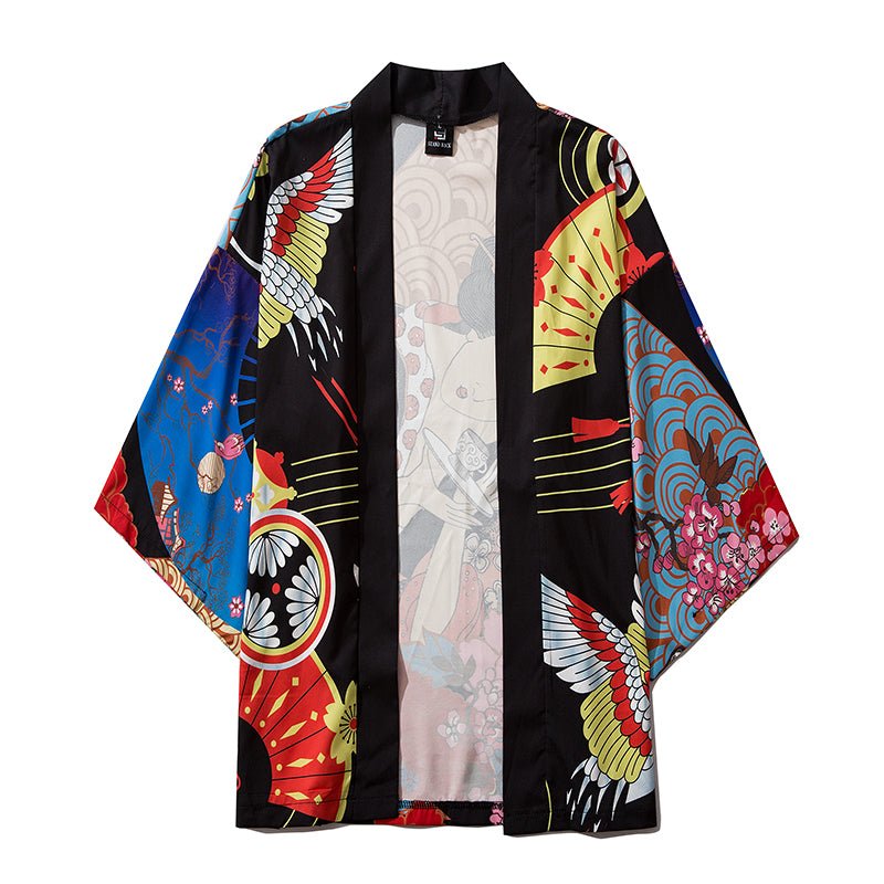 Beauty Samurai Traditional Kimono Japanese Anime Clothes Cardigan Cosplay Men Women Yukata Female Shirt Blouse - Vimost Shop