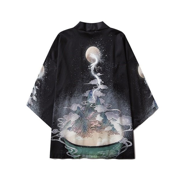 Beauty Samurai Traditional Kimono Japanese Anime Clothes Cardigan Cosplay Men Women Yukata Female Shirt Blouse - Vimost Shop