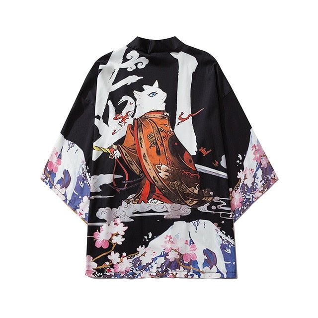 Beauty Samurai Traditional Kimono Japanese Anime Clothes Cardigan Cosplay Men Women Yukata Female Shirt Blouse - Vimost Shop