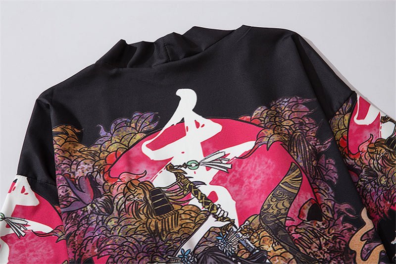 Beauty Samurai Traditional Kimono Japanese Anime Clothes Cardigan Cosplay Men Women Yukata Female Shirt Blouse - Vimost Shop