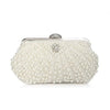 Beded women evening bags diamonds shell lady small day clutches party dinner wedding bridal hollow pearl handbags purse - Vimost Shop