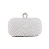 Beded women evening bags diamonds shell lady small day clutches party dinner wedding bridal hollow pearl handbags purse - Vimost Shop